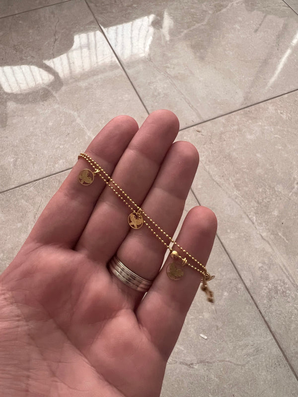 خلخال ذهبي مزخرف