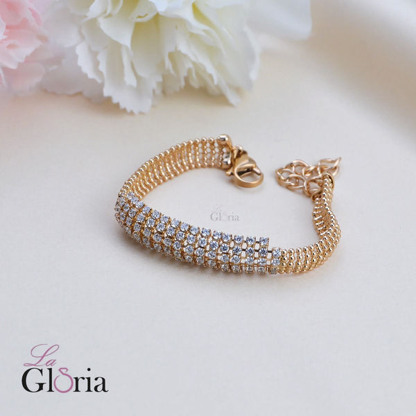 سوار الألماس جولد روز