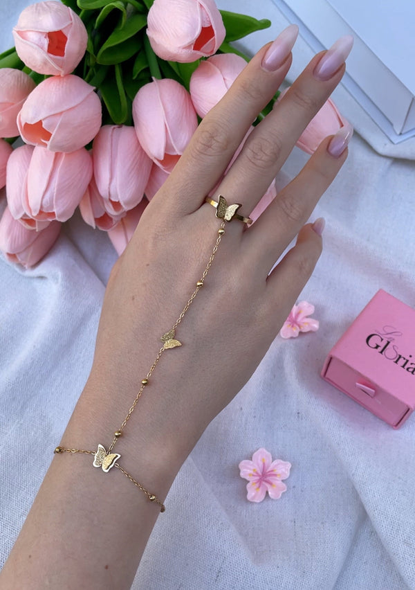 سوار الكف  الفراشات