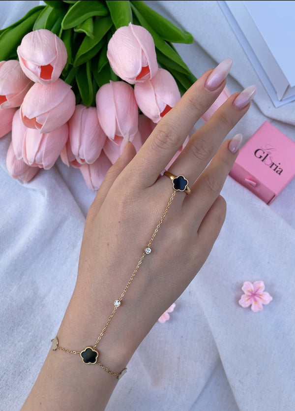 سوار الكف  الوردة السوداء