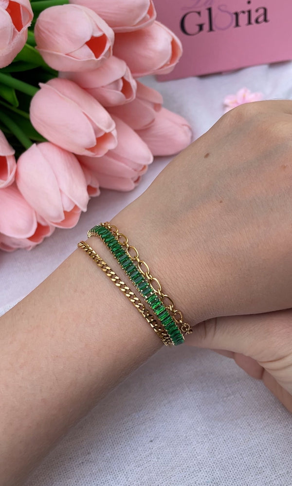 سوار الزمرد الذهبي