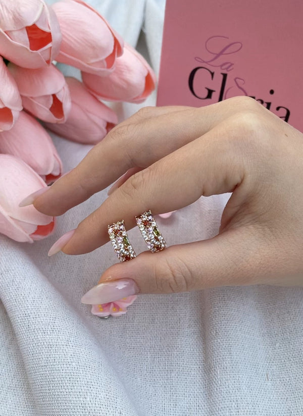 حلق دبلة ستراس ملون