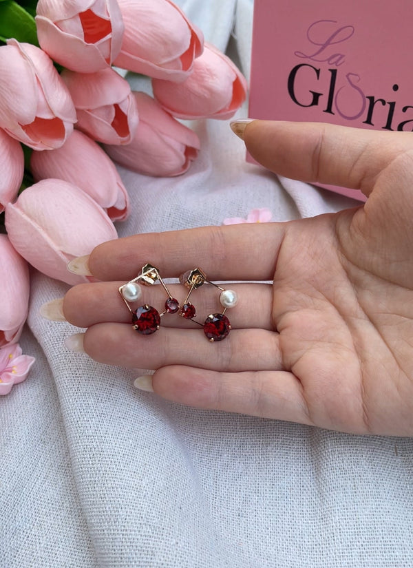 حلق مربع مرصع