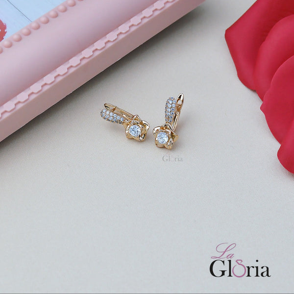 حلق زهرة كريستالي