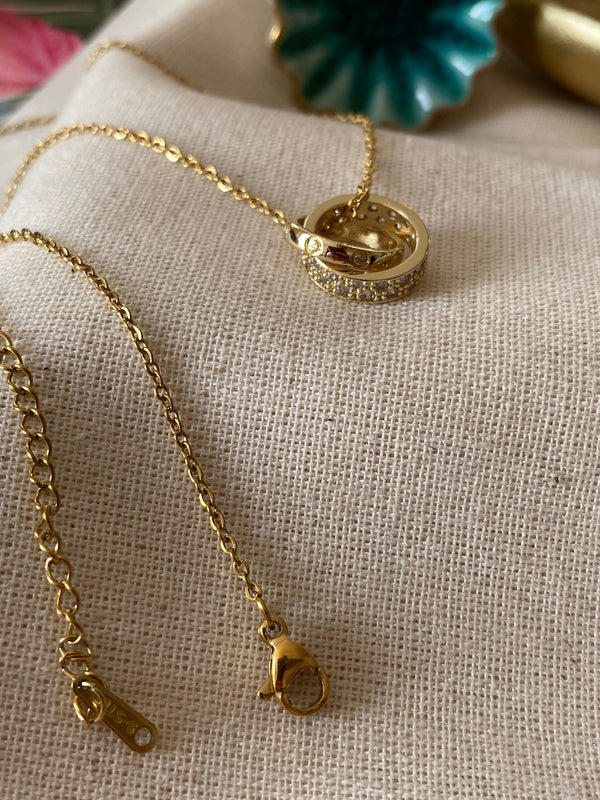 سنسال حلقات مرصعة