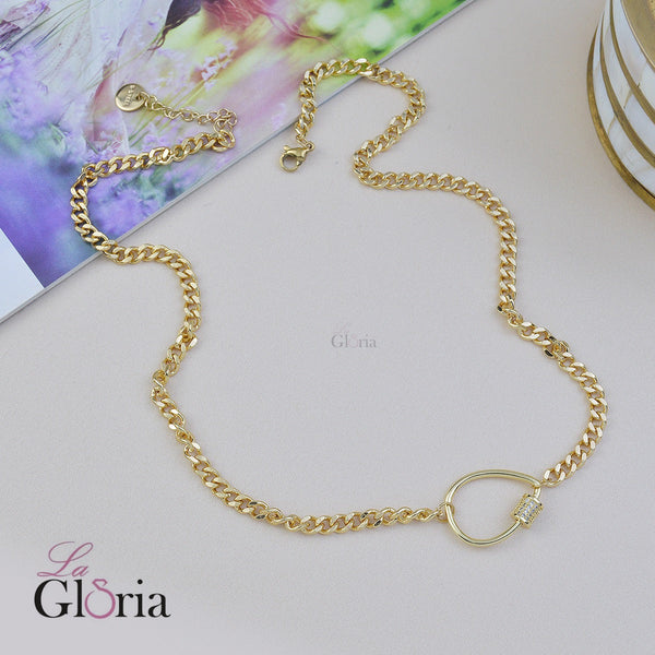 سنسال بيضوي ذهبي