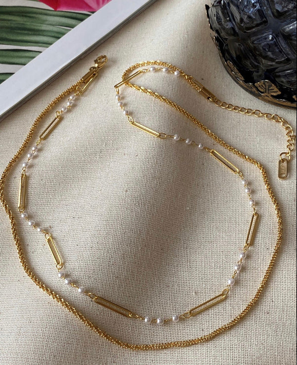 سنسال لؤلؤ ذهبي