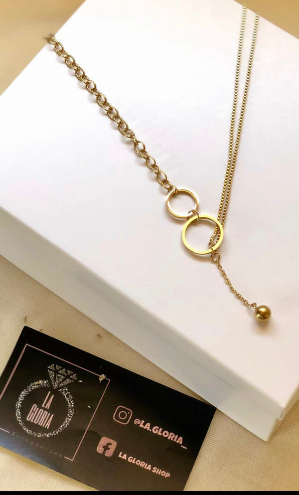 سنسال حلقات ذهبية