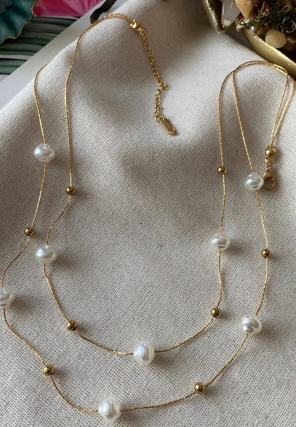 سنسال لؤلؤ ذهبي