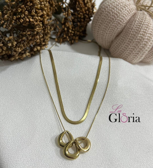 سنسال حلقات ذهبية وسنيك