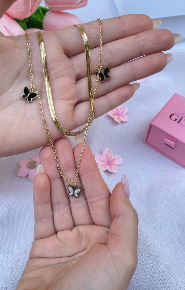 سنسال السنيك والفراشات الملونة