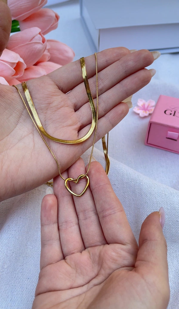 سنسال القلب طبقتين