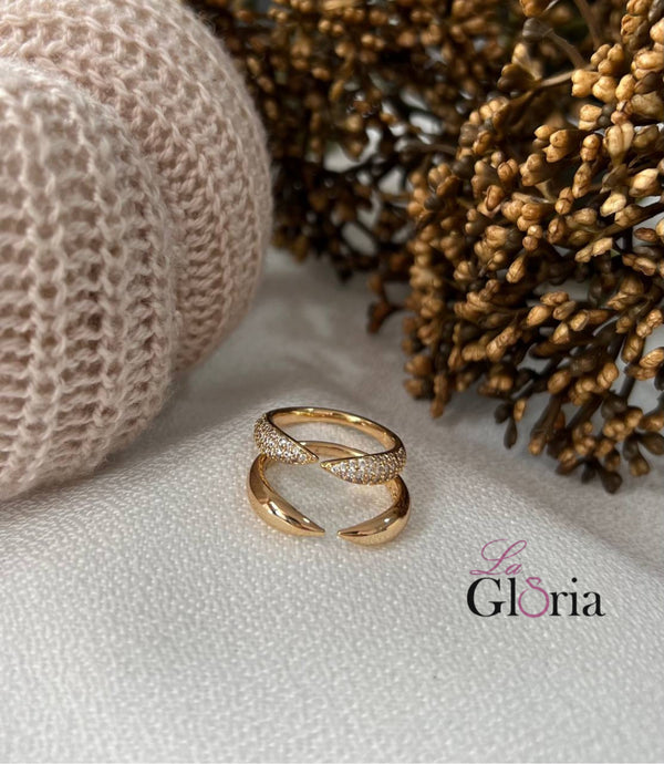 خاتم الجولد روز القطعتين