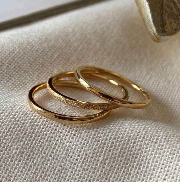 خواتم ذهبية بسيطة