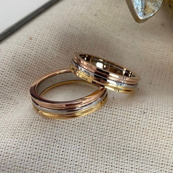 خاتم ثلاثي الألوان