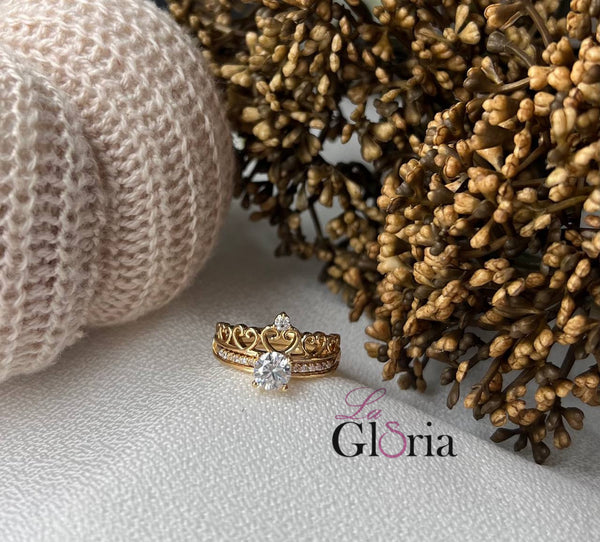 خاتم تاج ذهبي