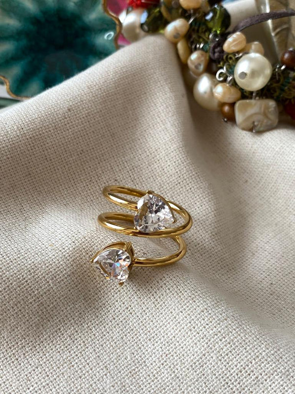 خاتم قلب مزدوج