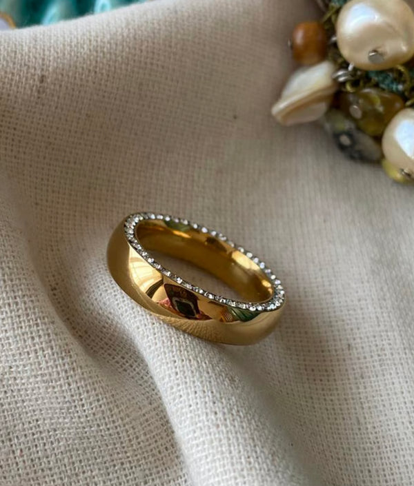 خاتم دبلة مرصع