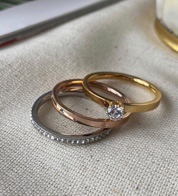 خواتم ثلاثية الألوان