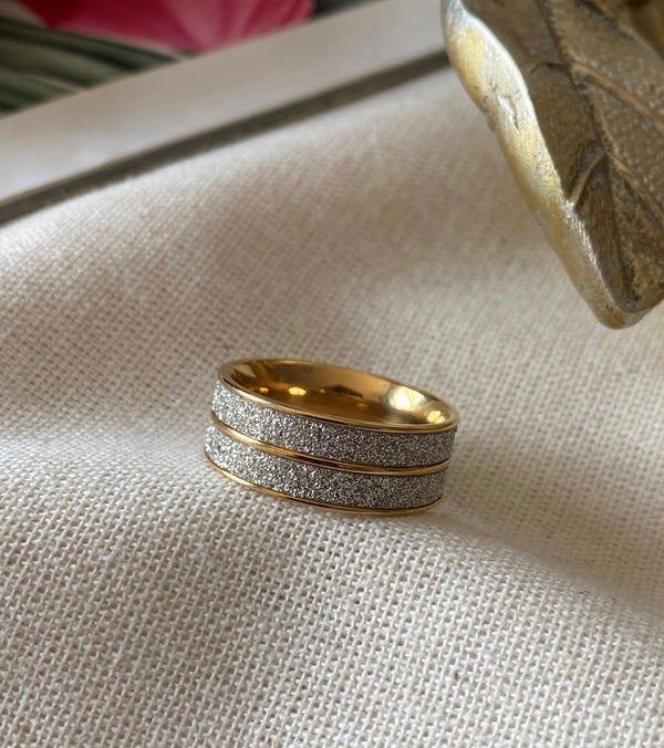 خاتم مزدوج لامع