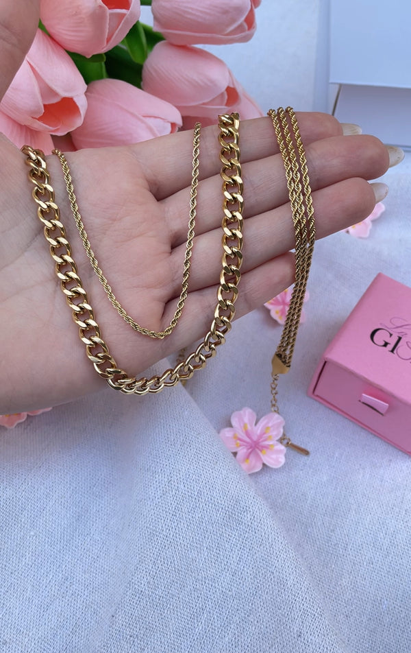 طقم الجنزير والمجدل