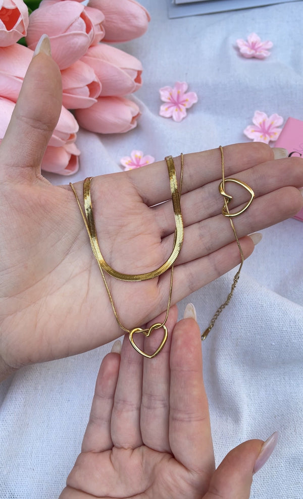 طقم القلب الطبقتين