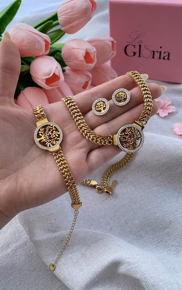 طقم شجرة الحياة مع الحلق