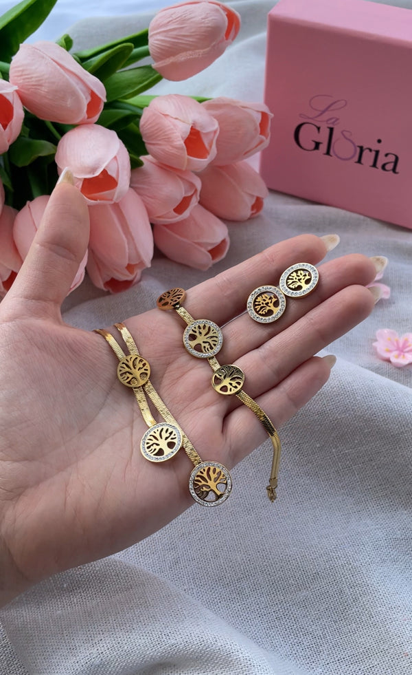 طقم شجرة الحياة السنيك مع الحلق