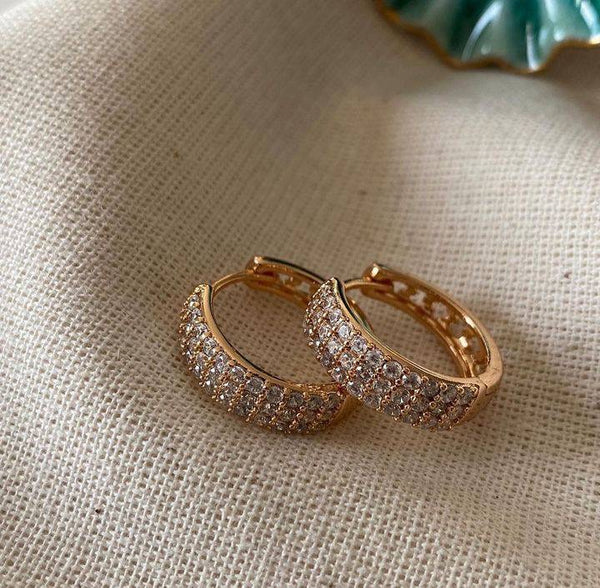 حلق هوب مرصع