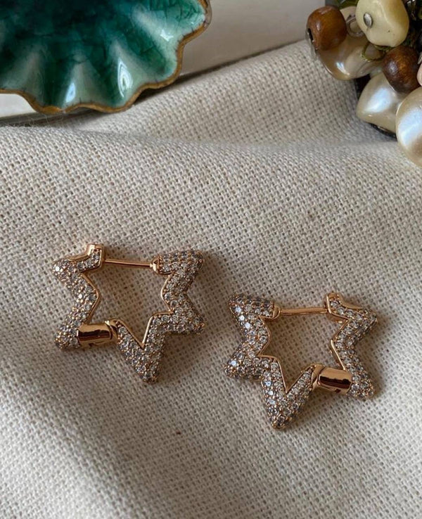 حلق نجمة ستراس