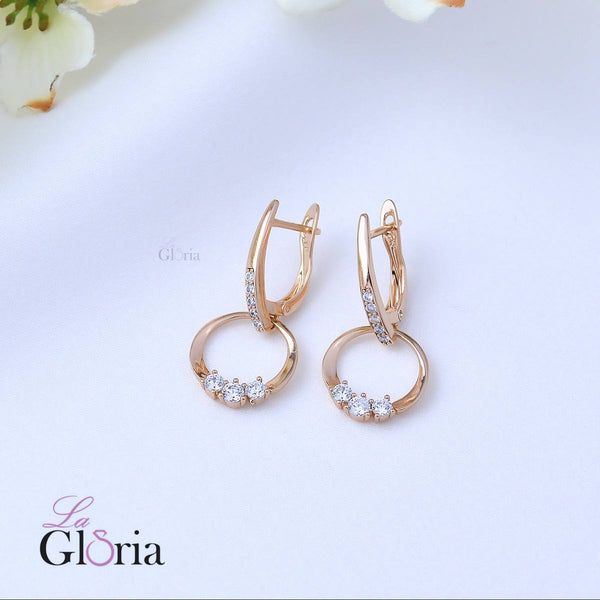 حلق دوائر رشرش مرصع