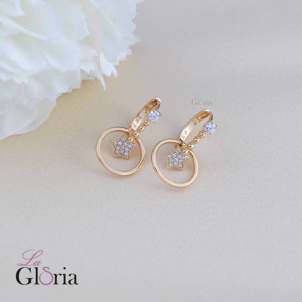 حلق نجمة ستراس