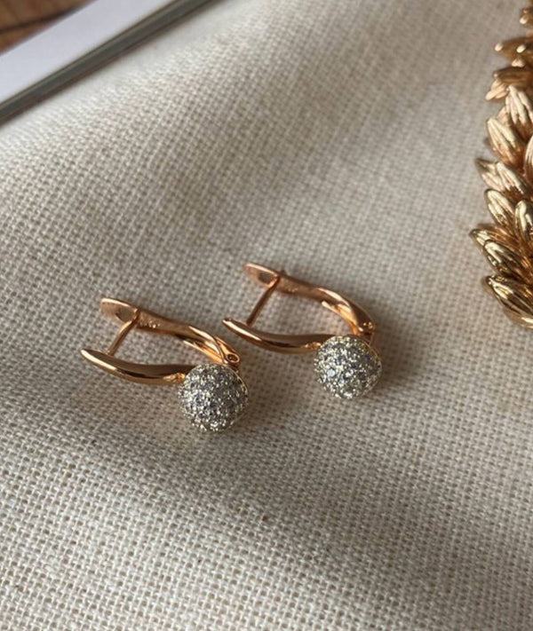 حلق كريستال دائري