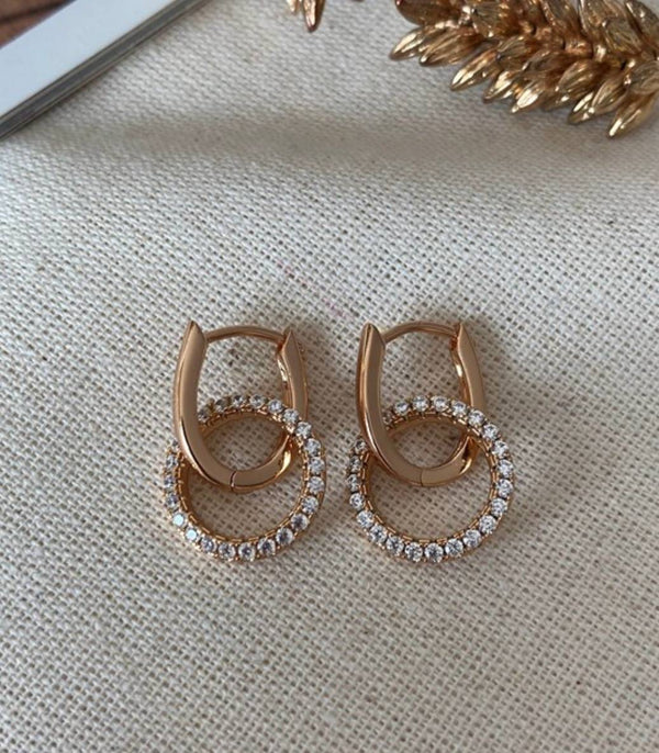 حلق دائري مرصع