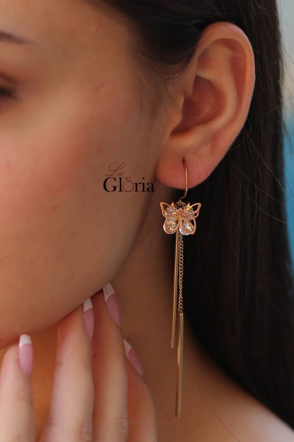 حلق فراشة طويل