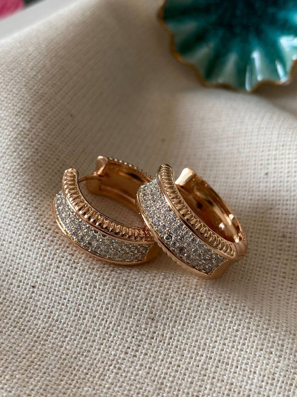 حلق هوب مرصع