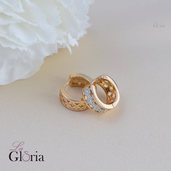 حلق هوب مزخرف ناعم